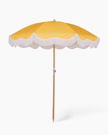 Classy Beach Umbrella - Gold Yellow