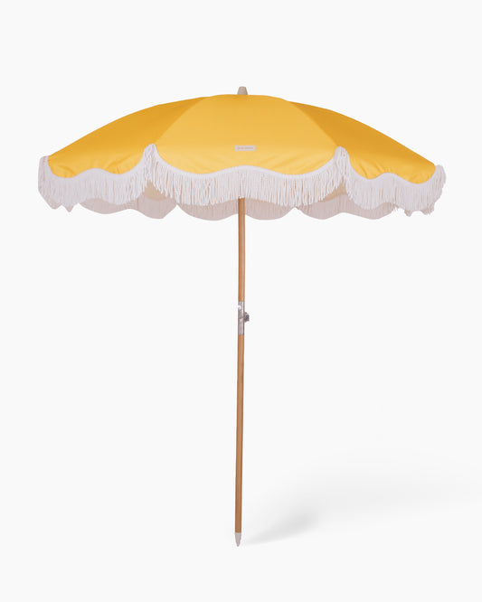 Classy Beach Umbrella - Gold Yellow