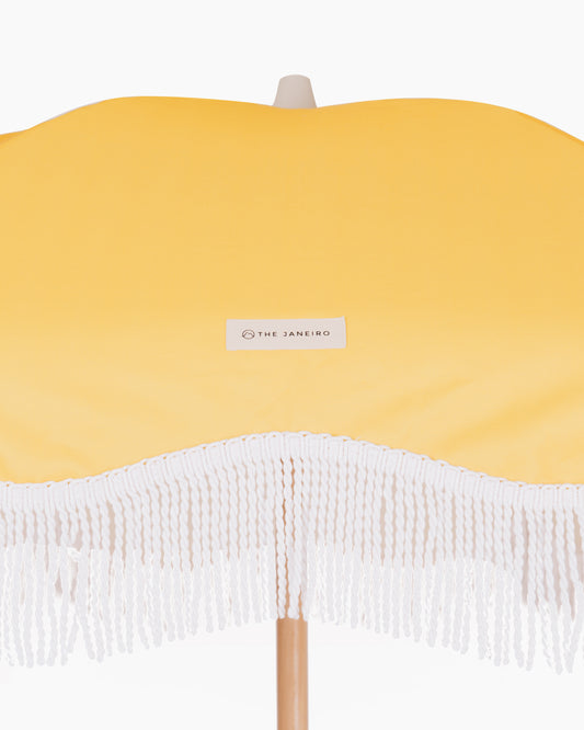 Classy Beach Umbrella - Gold Yellow