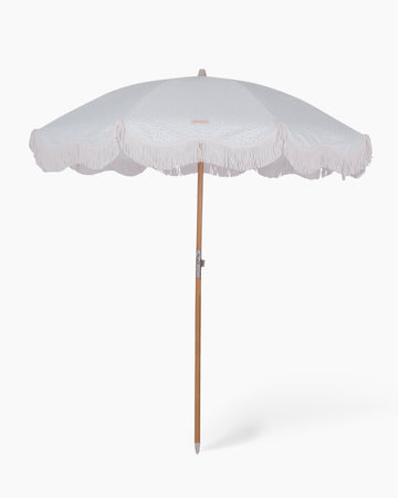 Classy Beach Umbrella - Sky Blue Dots