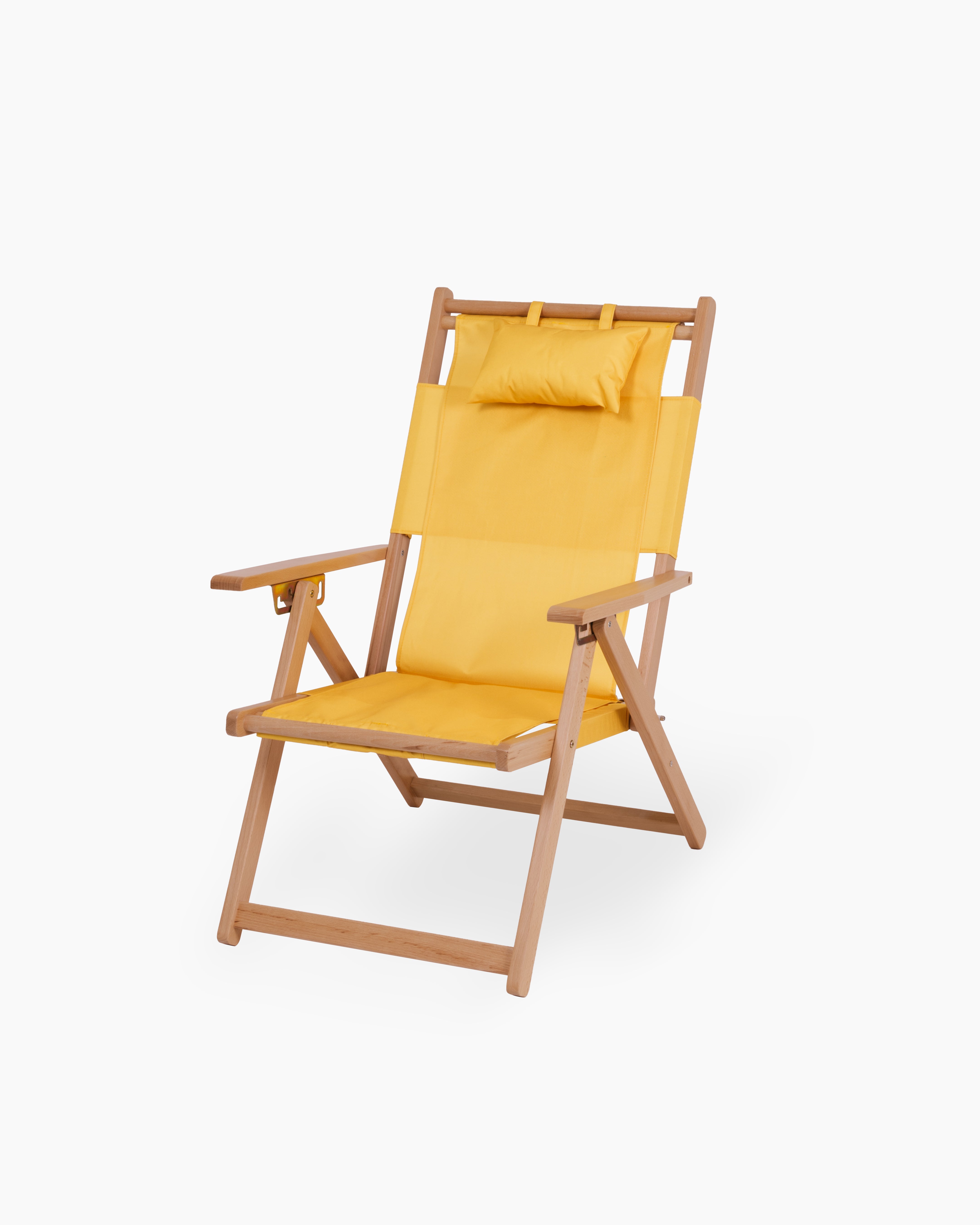 Classy Beach Chair Gold Yellow The Janeiro