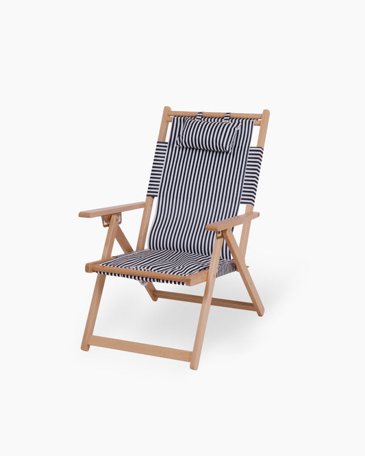 Classy Beach Chair - Navy & White